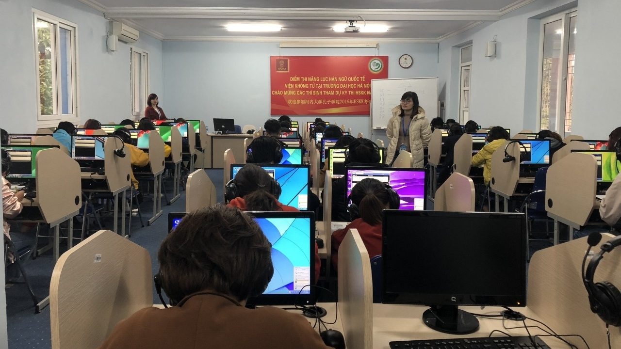 2023年：河内大学孔子学院再次举办汉语水平考试