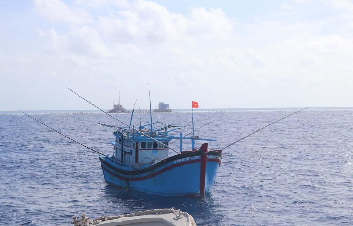 庆和省长沙群岛的渔船（图：越通社）
