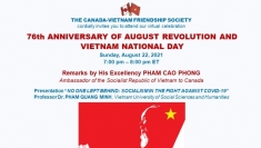 加拿大越南友好协会举行纪念八月革命和国庆76周年的研讨会
