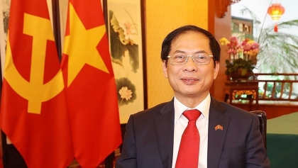 越南外交部长裴青山就越共中央总书记阮富仲访华之成果接受媒体记者采访