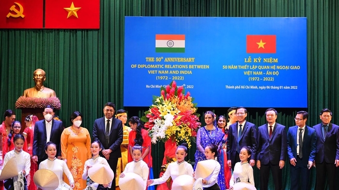 胡志明市举行越南——印度建交50周年纪念典礼