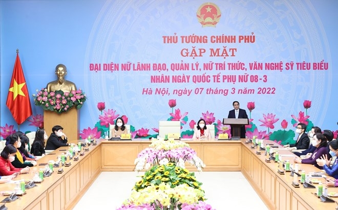 三八国际妇女节之际 越南政府总理会见全国模范女领导