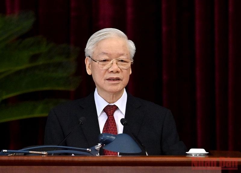 越共中央总书记阮富仲主持会议并发表重要讲话。