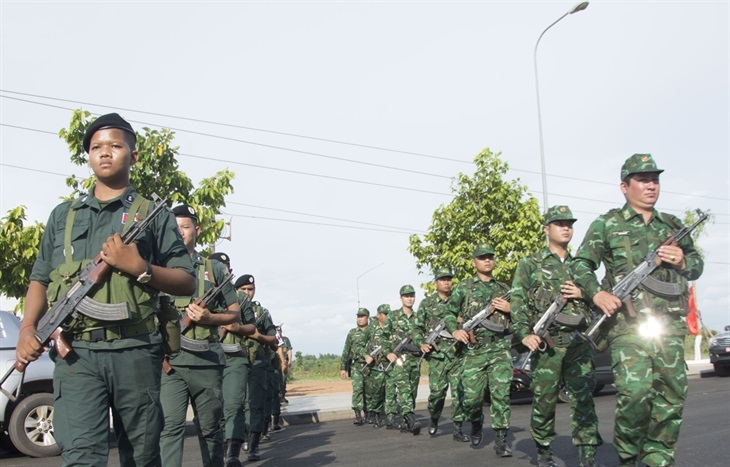 为首届越柬边防国防友谊交流项目做好准备