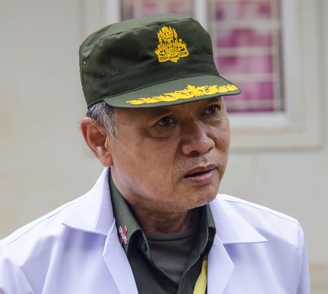 柬埔寨国防部179号军事医院Sarady军医。