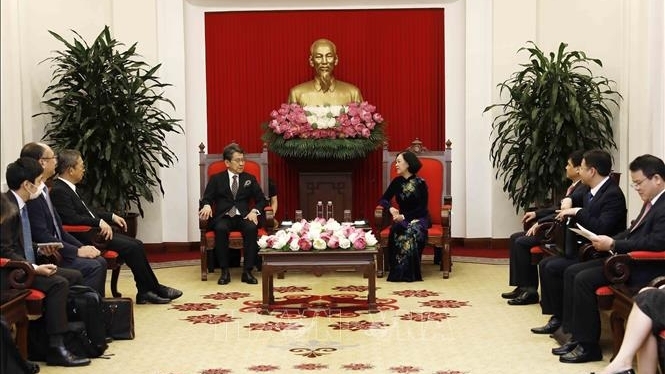 越南中央组织部部长会见日本国际协力银行执行董事