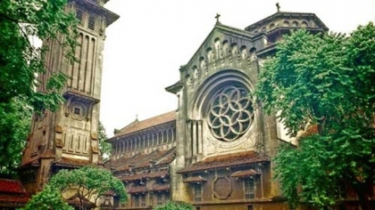越南河内市中心的法国建筑
