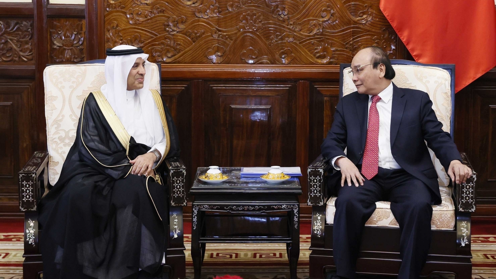越南国家主席阮春福接见前来辞行拜会的沙特阿拉伯、以色列和阿塞拜疆驻越大使