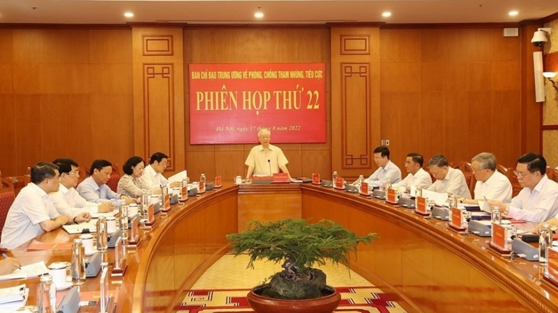 越共中央反腐败指导委员会第22次会议召开