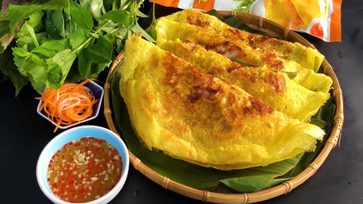 柔软香脆的越南煎饼荣获文化节烹饪比赛二等奖。