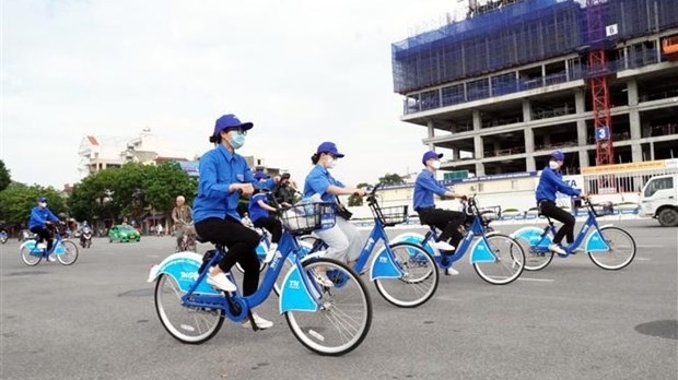 海阳市人民委员会举行TNGO共享单车服务亮相仪式