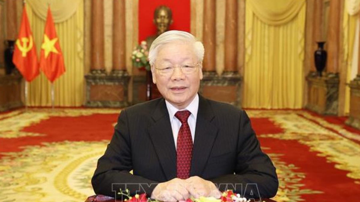 越共中央总书记阮富仲在落实党第十三次全国代表大会决议全国对外会议上的讲话
