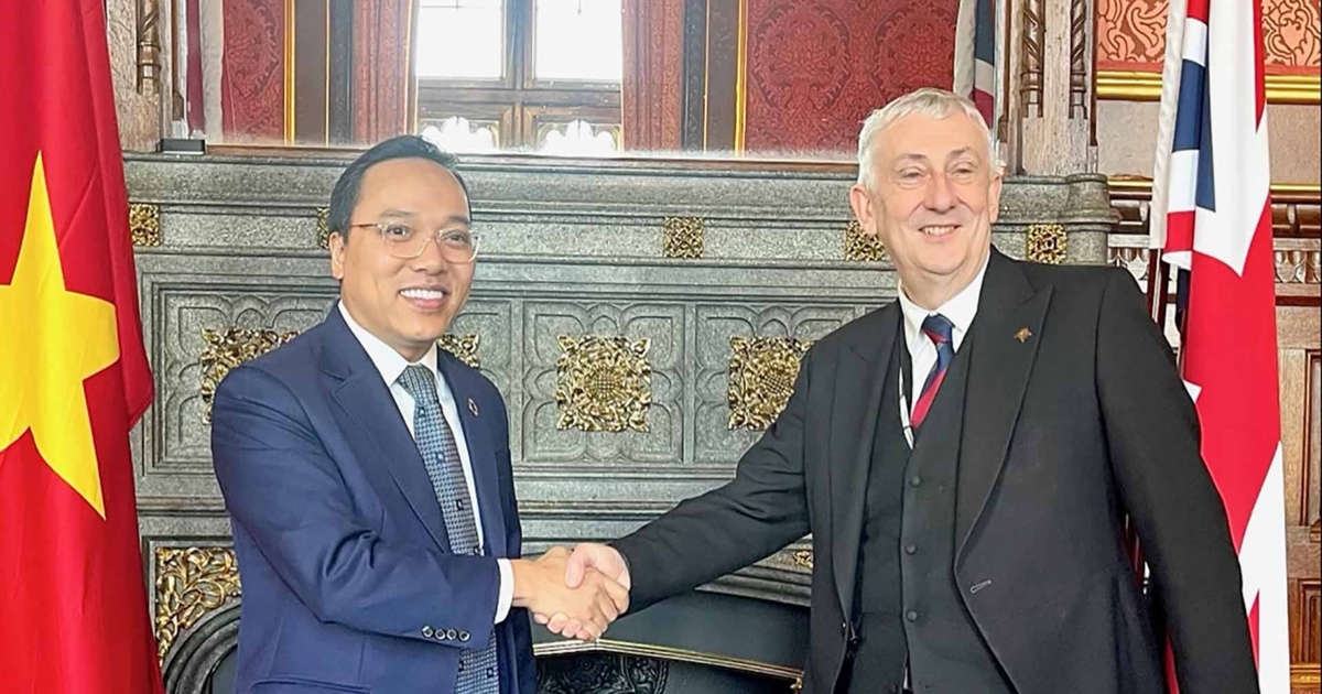 英国下议院议长林赛·霍伊尔爵士亲切会见了越南驻英国大使阮黄龙