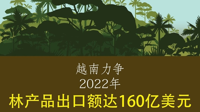 越南力争2022年林产品出口额达160亿美元