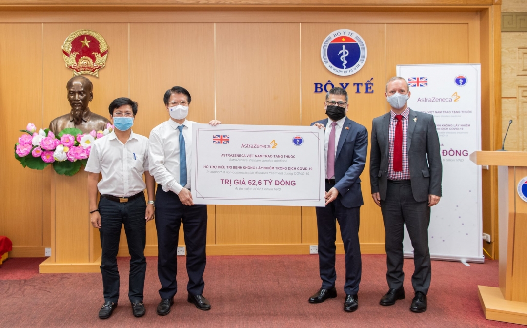 阿斯利康制药有限公司向越南捐赠15万盒治疗非传染性疾病的药品