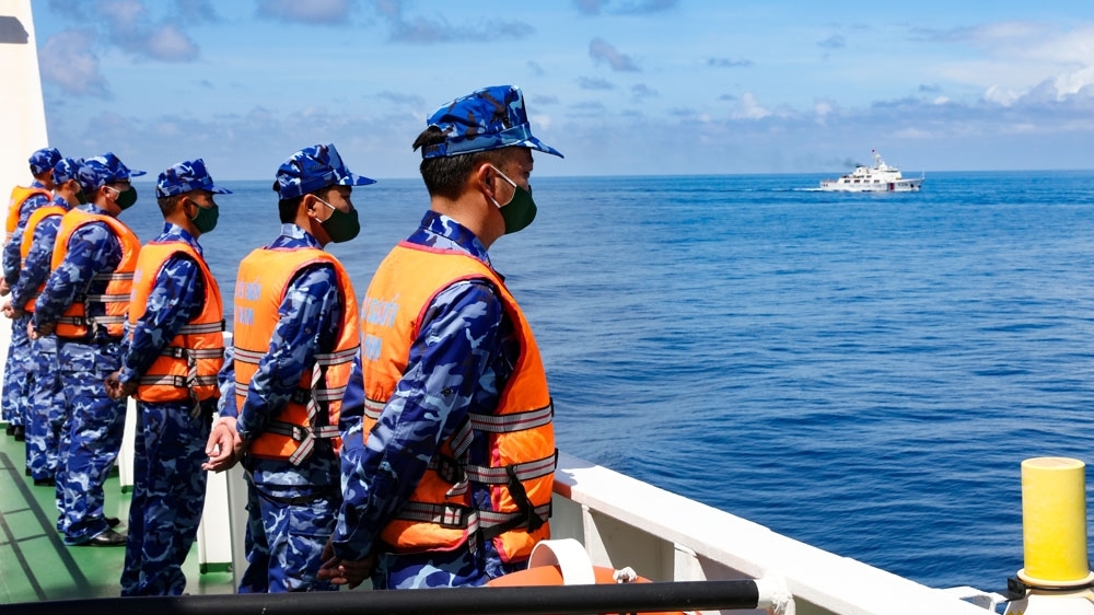 越中海警2021年第二次北部湾海域联合巡航圆满结束