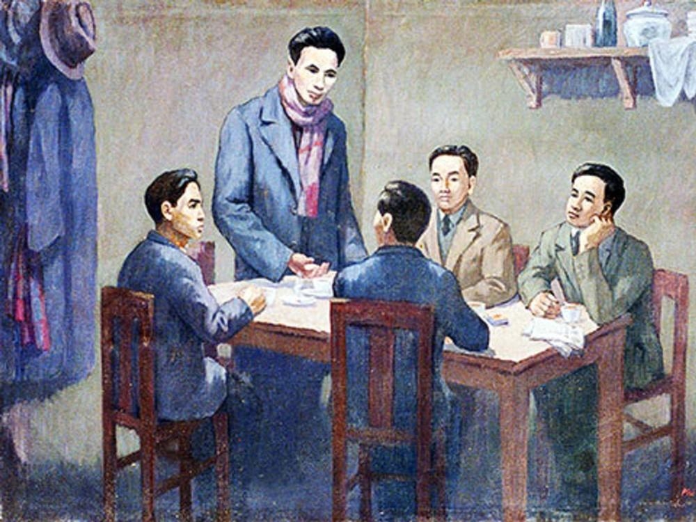 自1930年1月6日至2月7日，在作为共产国际代表的阮爱国同志的主持下，各共产组织合并、成立越南共产党的会议在中国香港召开。