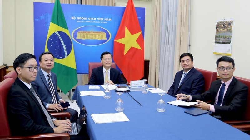 越南与巴西第八次外交部副部长级政治磋商在线召开。