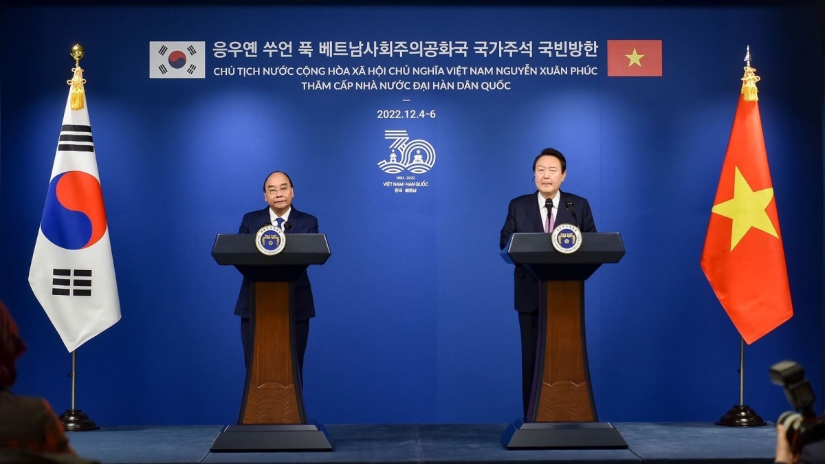 越韩发表联合声明，将双方关系升级为全面战略伙伴关系