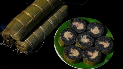 黑色粽子——越南岱依族同胞过年的饮食特色