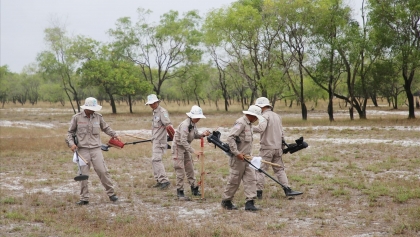 越南广治省成功清除2.75亿平米地雷污染土地
