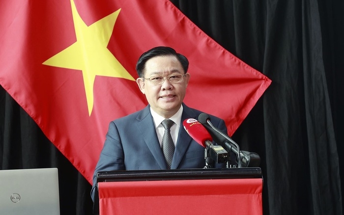越南国会主席王廷惠出席。图自越通社