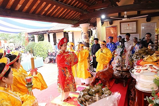 雄王祭祖仪式农历三月初十在雄王庙举行 越南各地隆重举行雄王祭祖仪式
