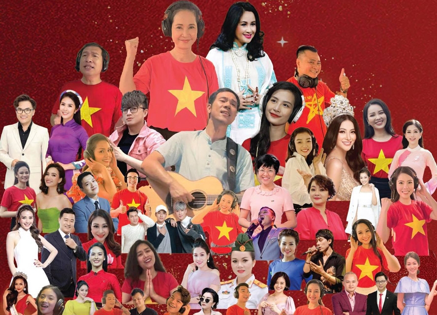 50位明星合唱《越南的力量》为疫情防控第一线加油。